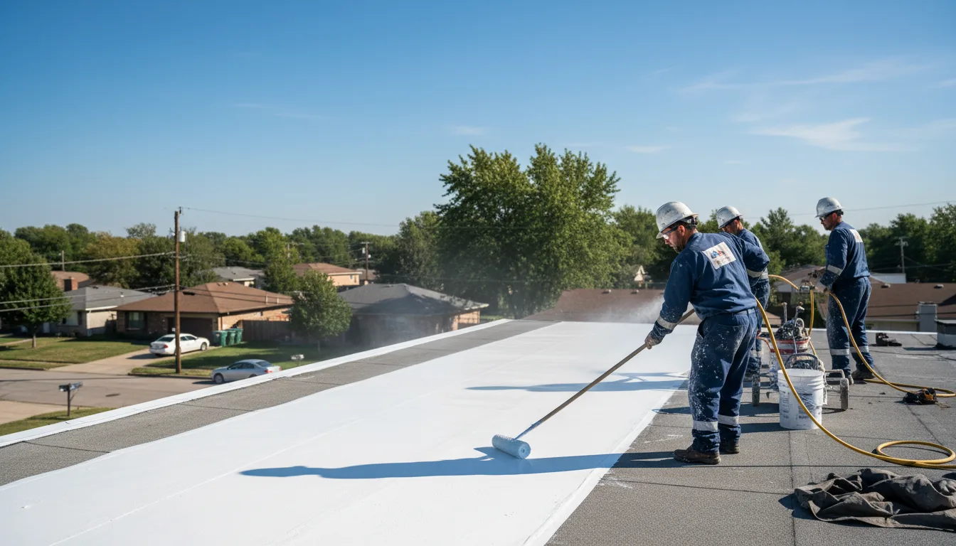 Commercial roof coating in Rocky Point, NY near me
